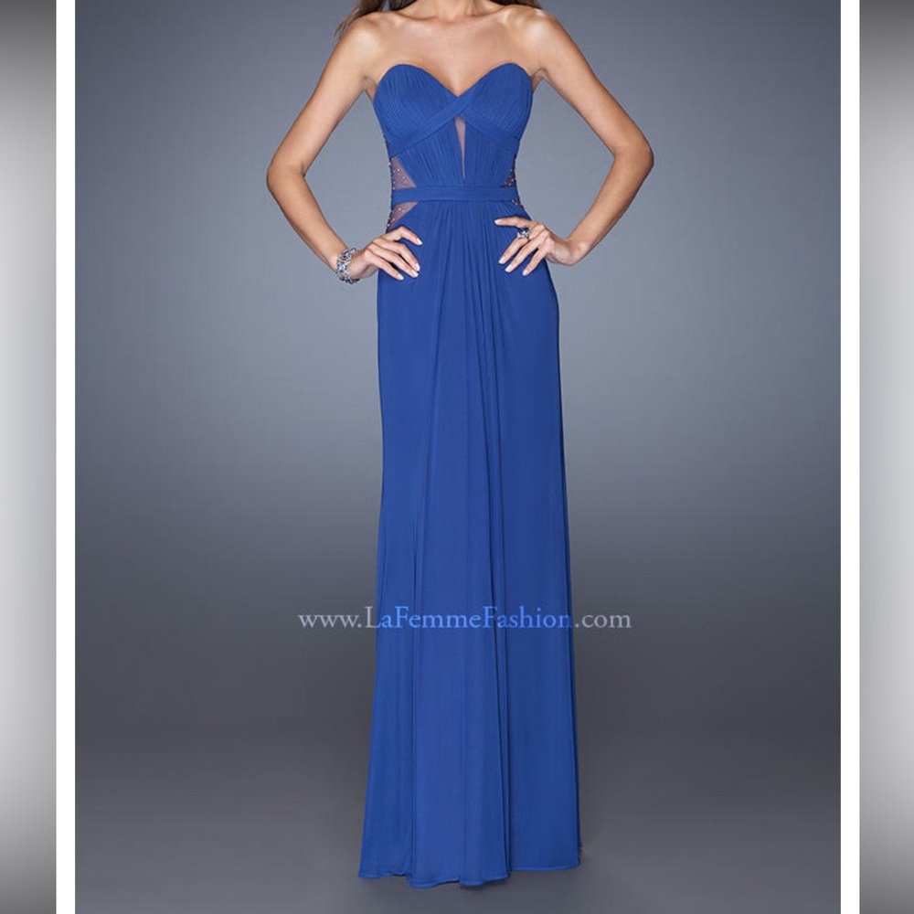 PROM / FORMAL / MILITARY BALL - La Femme Royal Blue Dress